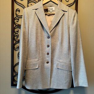 Le Suit 3 Piece Cream Colored Pant Suit